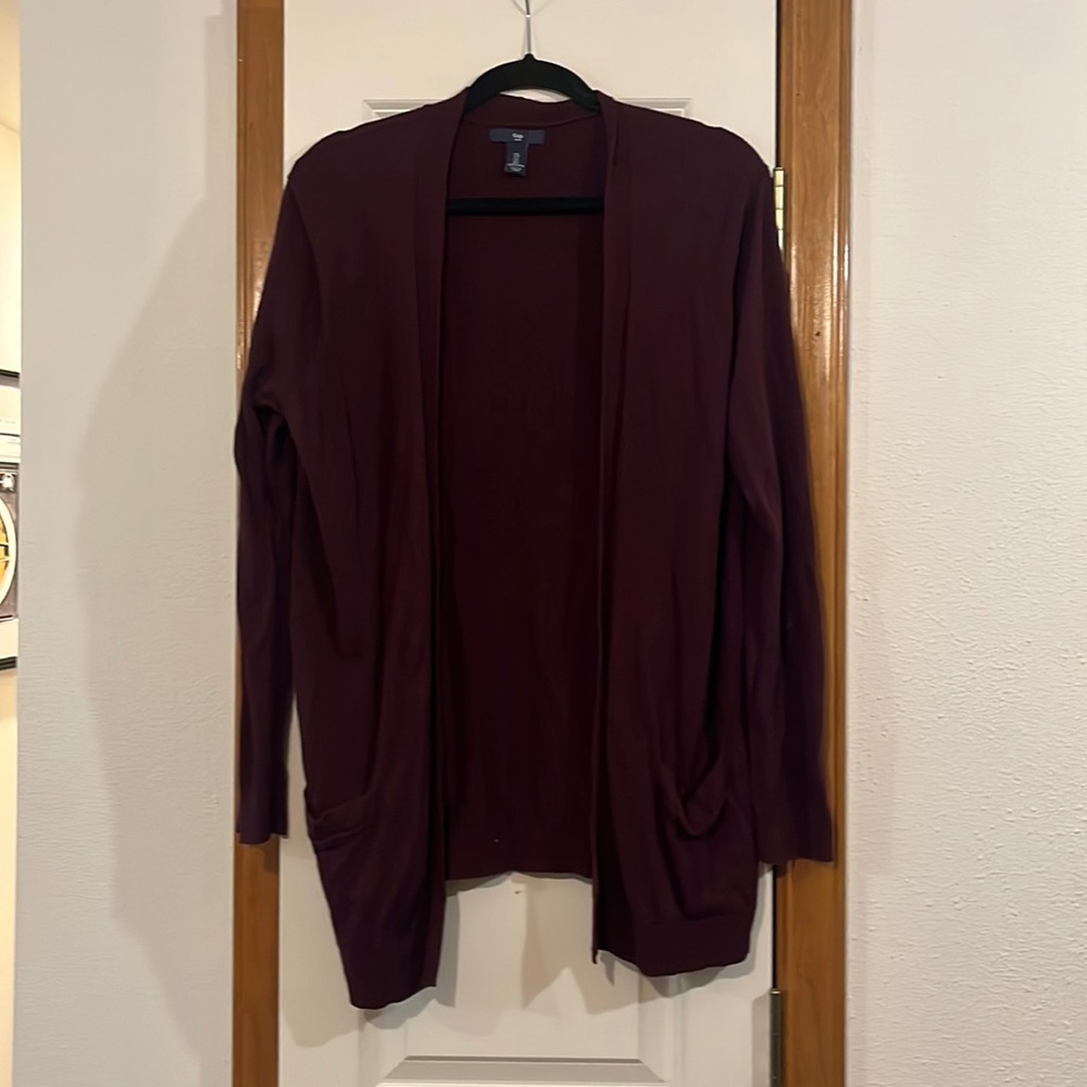 Gap Factory Maroon Cardigan size L